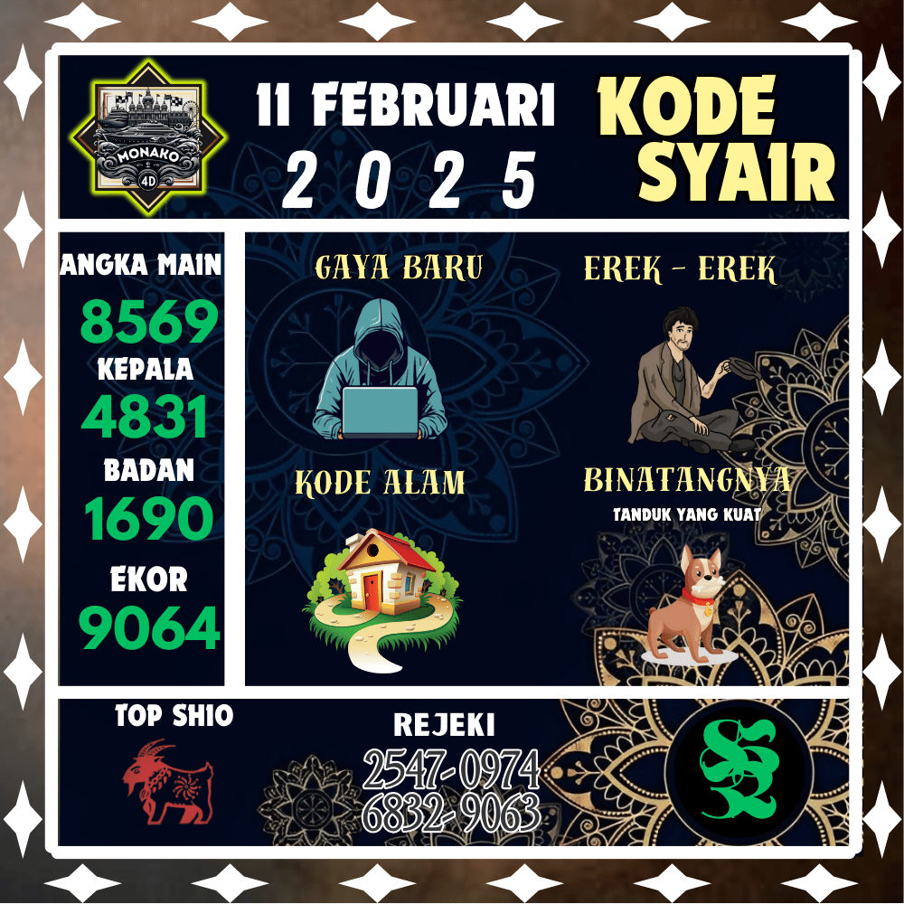 Kode Syair Monako4D Pools - Februari Pools
