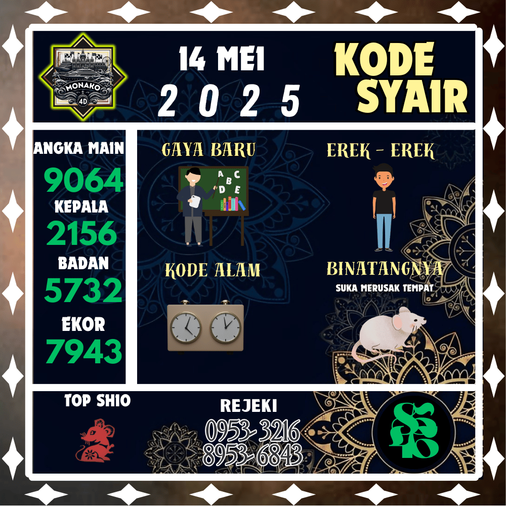 Kode Syair Monako4D Pools - Mei Pools 