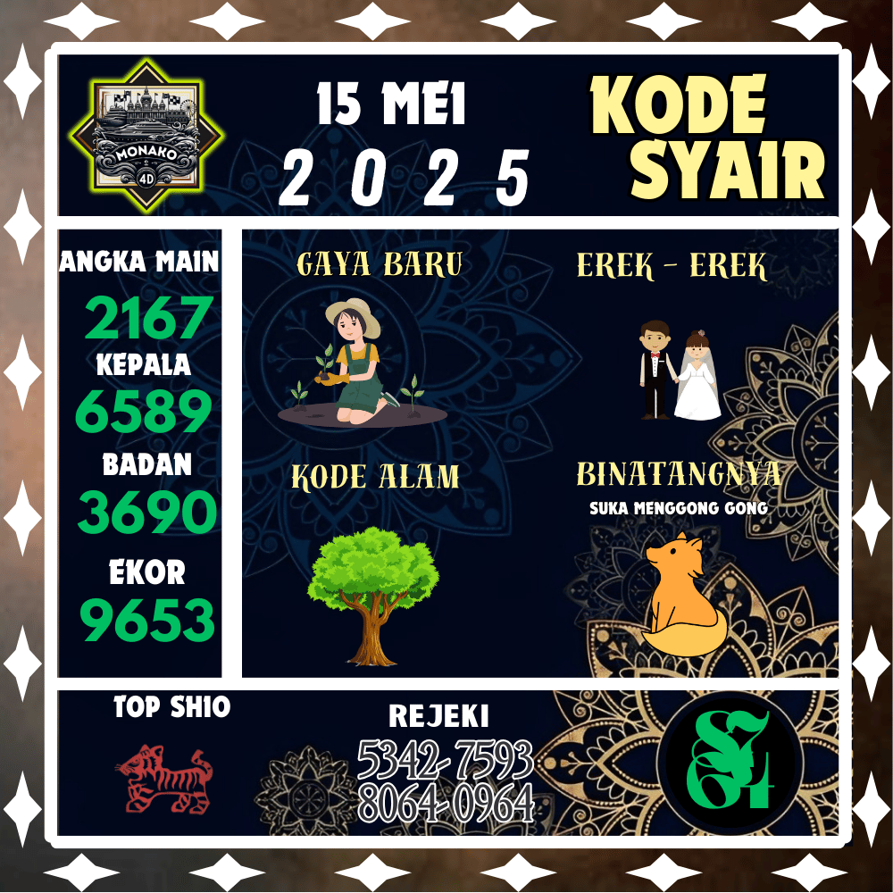 Kode Syair Monako4D Pools - Mei Pools 