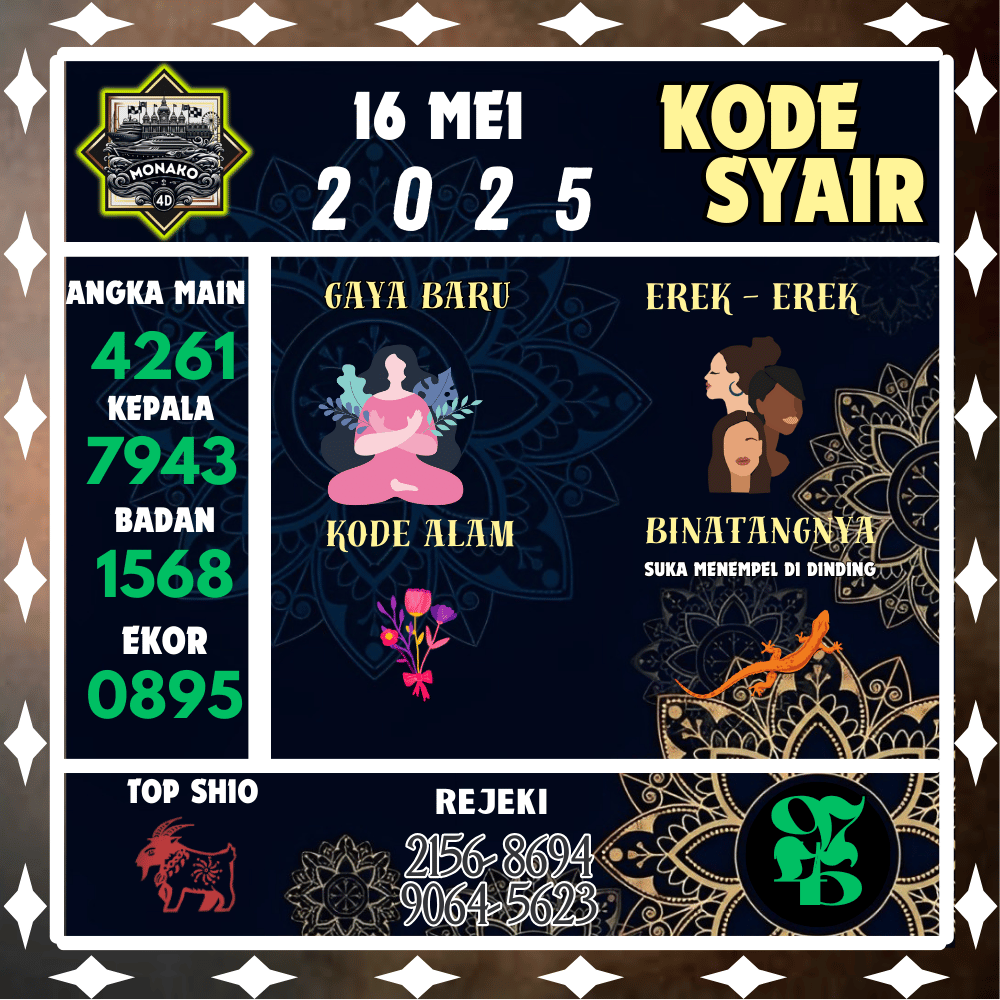 Kode Syair Monako4D Pools - Mei Pools 