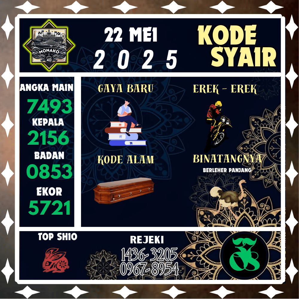 Kode Syair Monako4D Pools - Mei Pools 