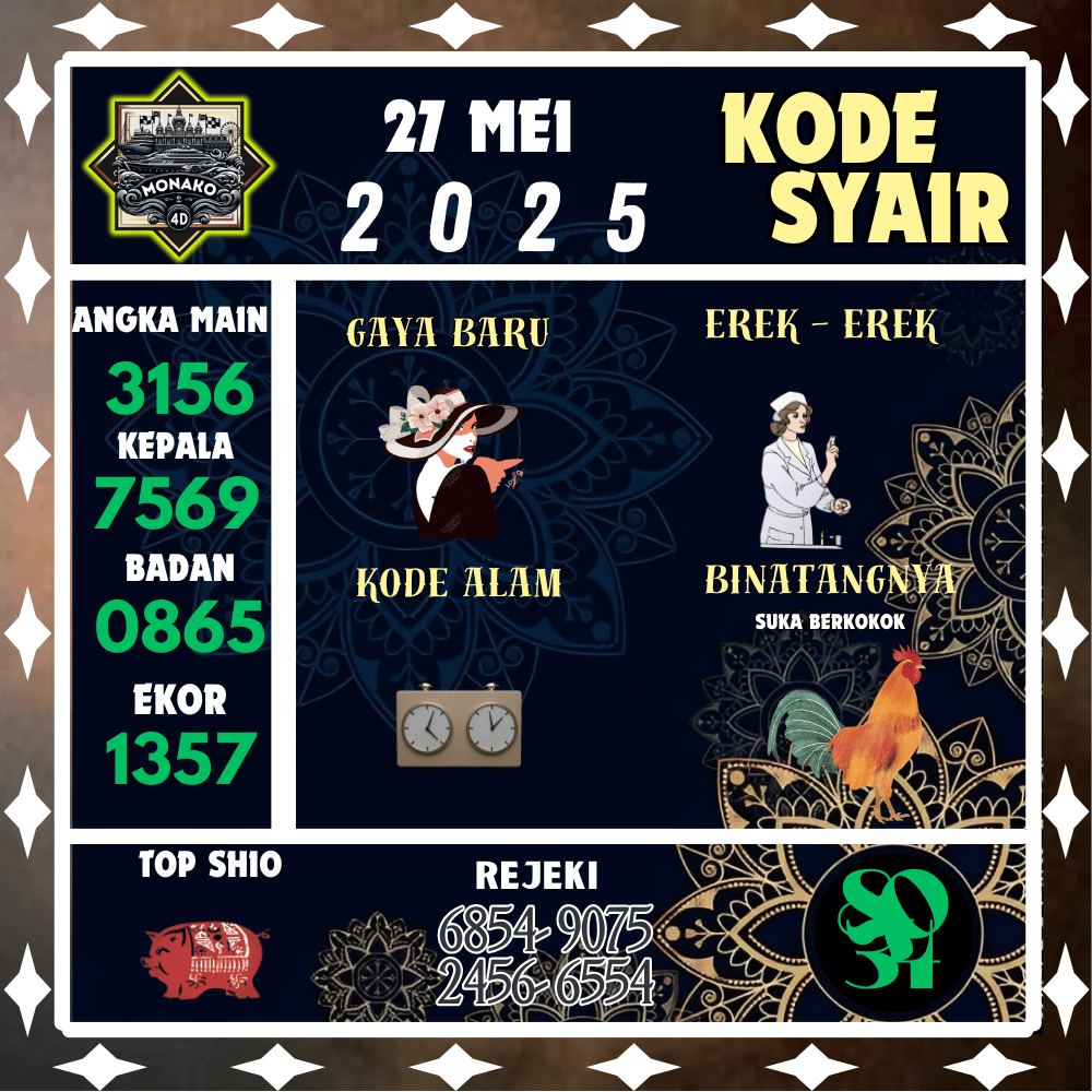 Kode Syair Monako4D Pools - Mei Pools 