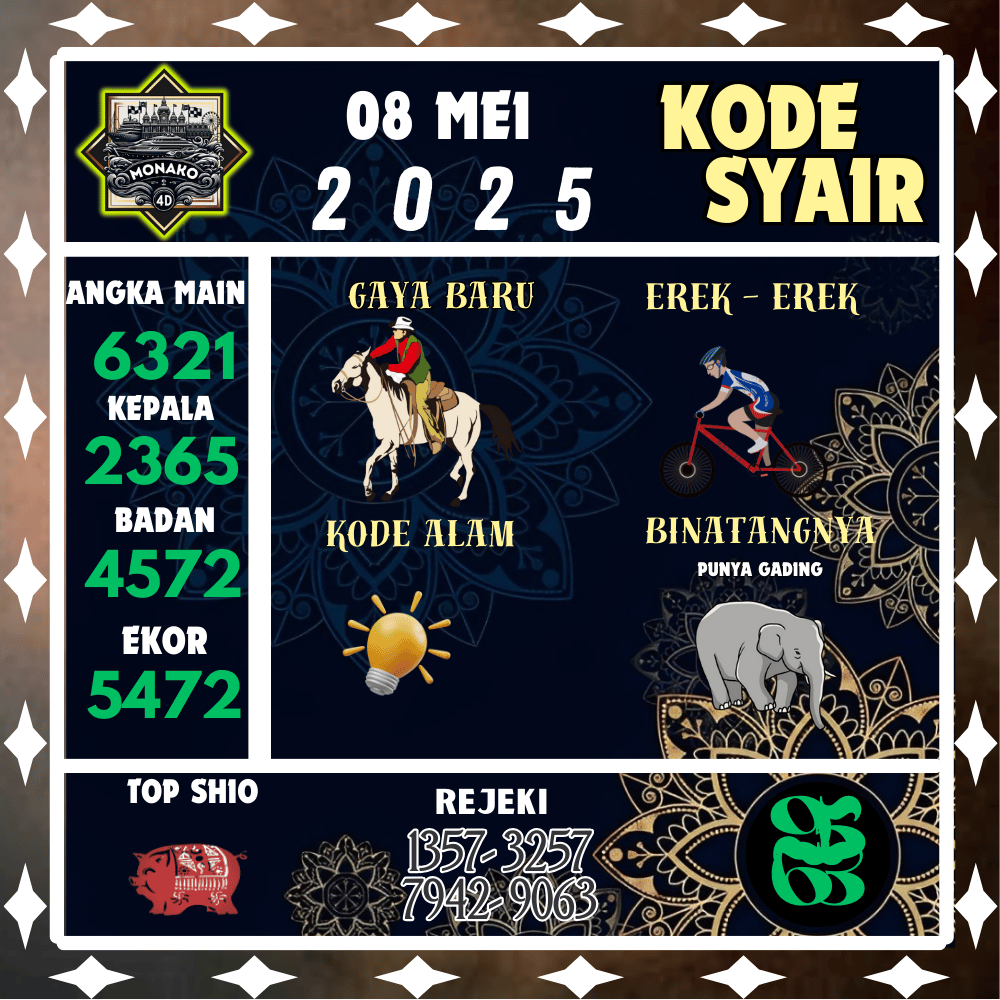 Kode Syair Monako4D Pools - Mei Pools 