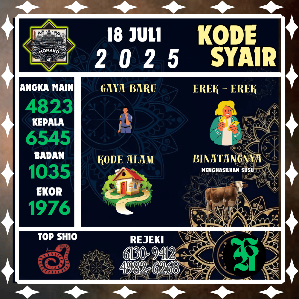 Kode Syair Monako4D Pools - Juli Pools 