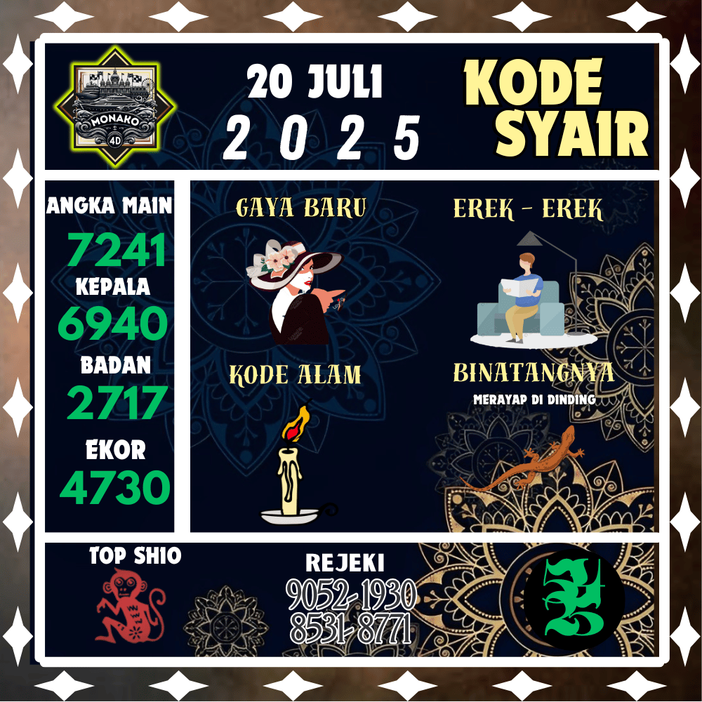 Kode Syair Monako4D Pools - Juli Pools 